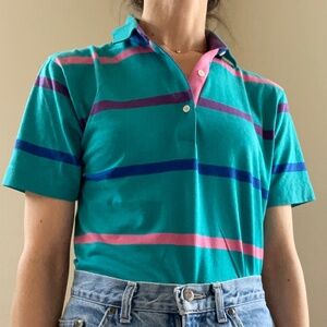 Vintage 90s polo shirt in best 90s colors
